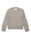 Outerknown Slim-fit Crew Sweater In Distinctive Moss Stitch In Gray
