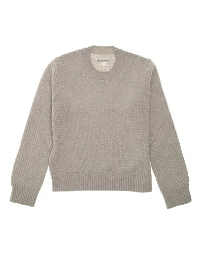 Outerknown Slim-fit Crew Sweater In Distinctive Moss Stitch
