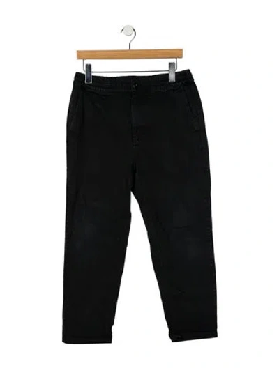 Pre-owned Outerknown Straight Leg Pants In Black