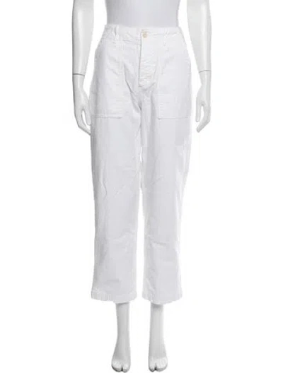 Pre-owned Outerknown Straight Leg Pants In White