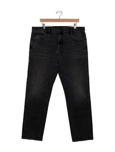 Pre-owned Outerknown Straight-leg Jeans In Black