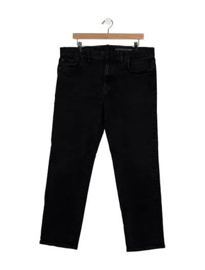 Pre-owned Outerknown Straight-leg Jeans In Black