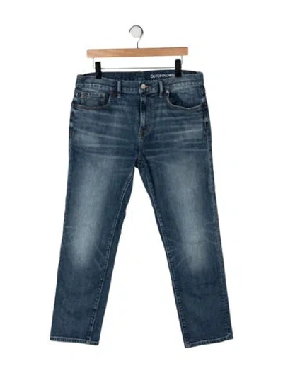 Pre-owned Outerknown Straight-leg Jeans In Blue