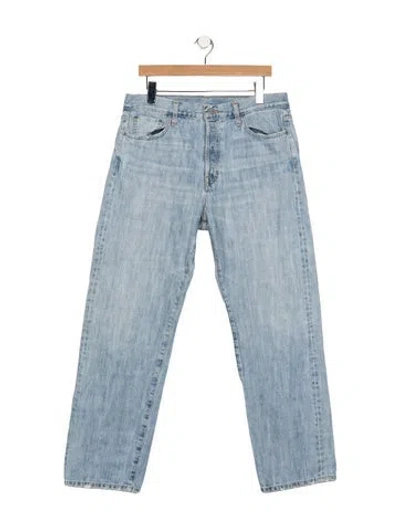 Pre-owned Outerknown Straight-leg Jeans In Blue