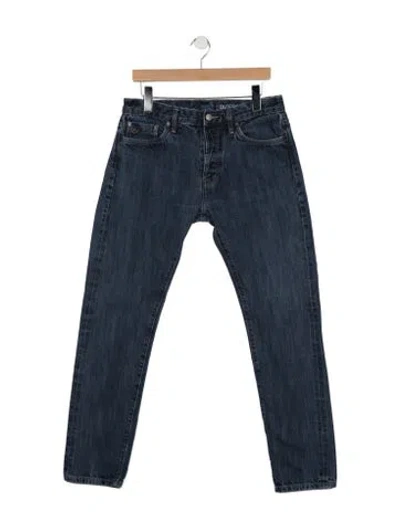 Pre-owned Outerknown Straight-leg Jeans In Blue