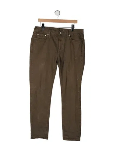 Pre-owned Outerknown Straight-leg Jeans In Green