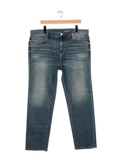 Pre-owned Outerknown Straight-leg Jeans W/ Tags In Blue
