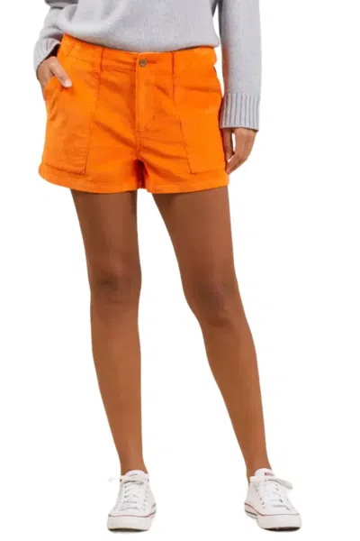 Outerknown Strech Cord Short In Citrus In Orange