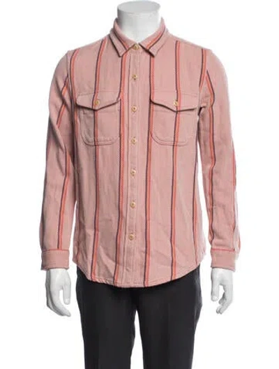 Pre-owned Outerknown Striped Jacket In Pink