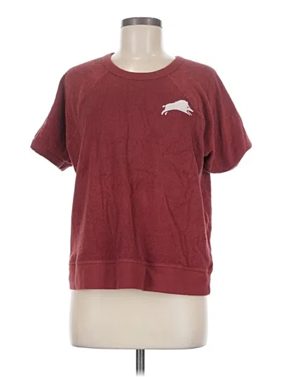 Pre-owned Outerknown Sweatshirt In Burgundy