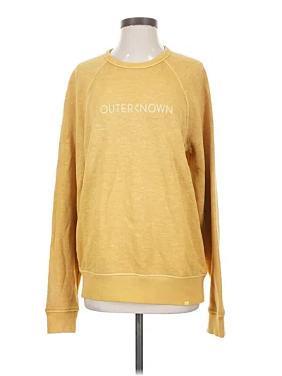 Pre-owned Outerknown Sweatshirt In Yellow