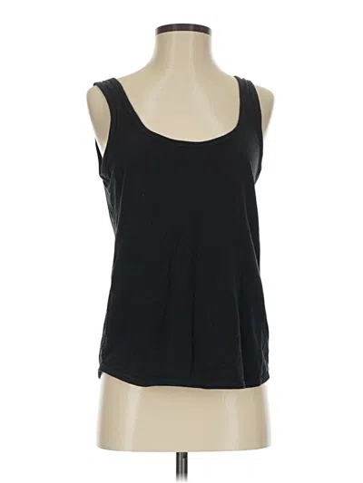 Pre-owned Outerknown Tank Top Black Halter Neckline Tops
