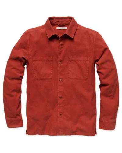Outerknown Townes Corduroy Shirt In Burgundy