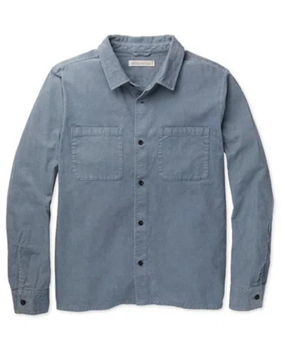 Outerknown Townes Corduroy Shirt In Blue