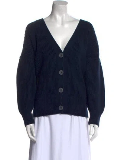 Pre-owned Outerknown V-neck Sweater In Blue