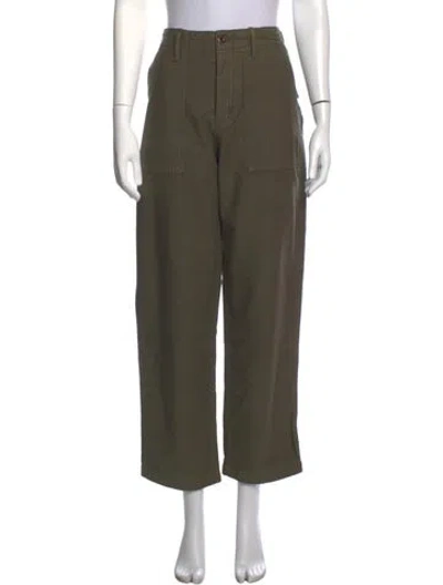 Pre-owned Outerknown Wide Leg Pants In Green