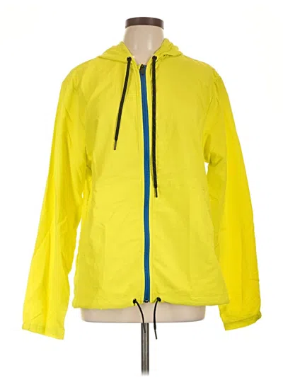 Pre-owned Outerknown Windbreaker Jacket In Yellow