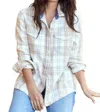 Outerknown Women's Blanket Shirt In Latte In Multi