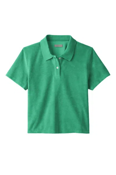 Outerknown Women's Rewind Polo Shirt In Bright Green