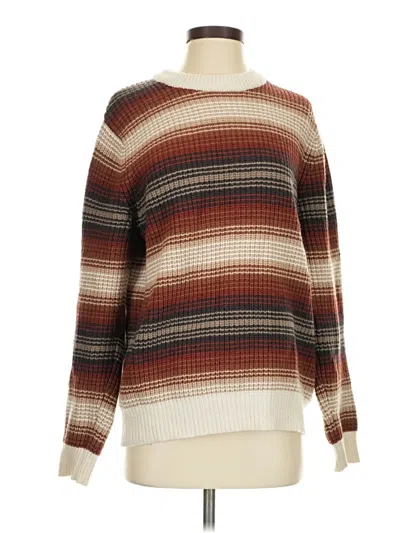 Pre-owned Outerknown Wool Pullover Sweater In Brown