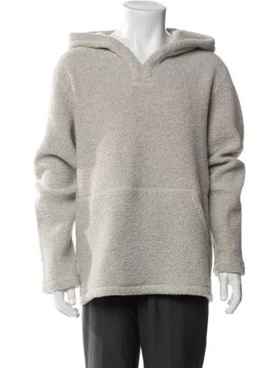 Pre-owned Outerknown Wool V-neck Pullover In Grey