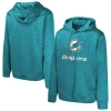 Outerstuff Aqua Miami Dolphins Streak Fleece Pullover Hoodie In Aqua