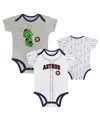 Outerstuff Baby Boys And Girls 2-pack Houston Astros Play Ball Bodysuit Set In Multi