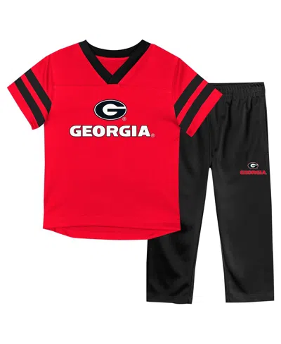Outerstuff Kids' Baby Boys And Girls 2-piece Georgia Bulldogs Red Zone Jersey And Pants