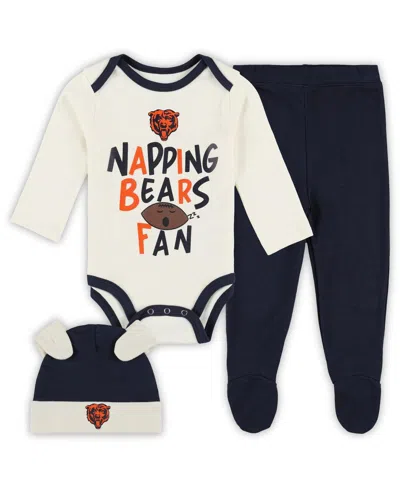 Outerstuff Kids' Baby Boys And Girls 3-piece Chicago Bears Little Champ Set In Blue