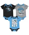 Outerstuff Baby Boys And Girls 3-piece Utah Mammoth Triple Header Bodysuit Set In Multi