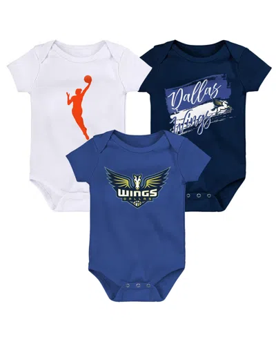 Outerstuff Baby Boys And Girls 3-piece Dallas Wings Destiny Creeper Set In Multi