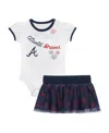 Outerstuff Baby Boys And Girls Detroit Tigers Sweet Bodysuit Skirt Set In White