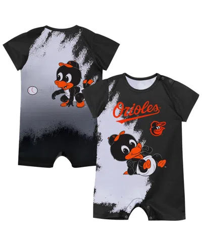 Outerstuff Baby Boys And Girls Black Baltimore Orioles Baby Mascot Bodysuit