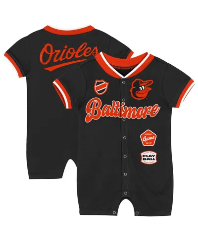 Outerstuff Baby Boys And Girls Black Baltimore Orioles Pinch Coverall