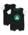Outerstuff Baby Boys And Girls Black Boston Celtics Logo Mania Romper In Black