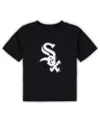 OUTERSTUFF BABY BOYS AND GIRLS BLACK CHICAGO WHITE SOX TEAM CREW PRIMARY LOGO T-SHIRT