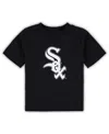 Outerstuff Toddler Boys And Girls Black Chicago White Sox Primary Team Logo T-shirt In Black