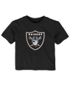 Outerstuff Baby Boys And Girls Black Las Vegas Raiders Primary Logo T-shirt In Black