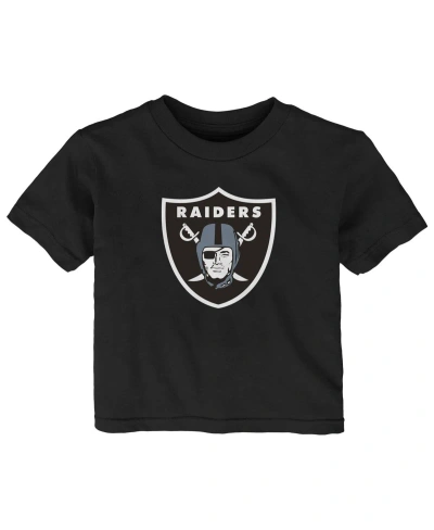 Outerstuff Baby Boys And Girls Black Las Vegas Raiders Primary Logo T-shirt