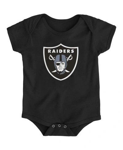 Outerstuff Baby Boys And Girls Black Las Vegas Raiders Team Logo Bodysuit