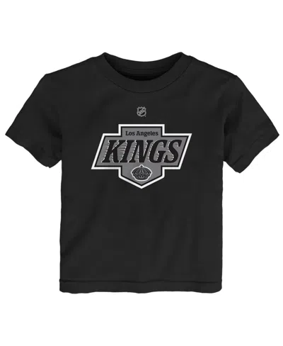 Outerstuff Kids' Baby Boys And Girls Black Los Angeles Kings Primary Logo T-shirt