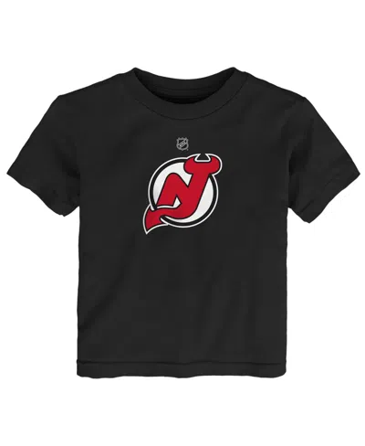 Outerstuff Baby Boys And Girls Black New Jersey Devils Primary Logo T-shirt