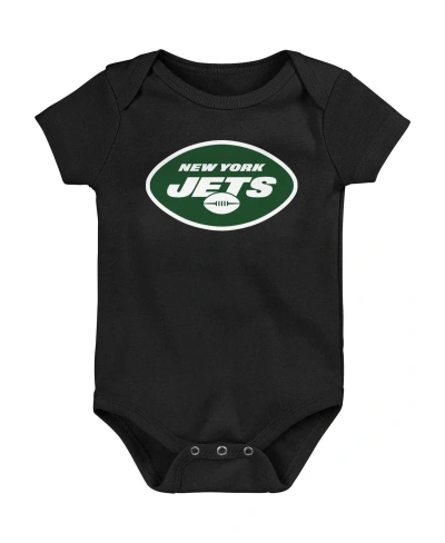 Outerstuff Baby Boys And Girls Black New York Jets Team Logo Bodysuit