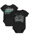 Outerstuff Baby Boys And Girls Black New York Liberty 2024 Wnba Finals Champions Roster Bodysuit In Black