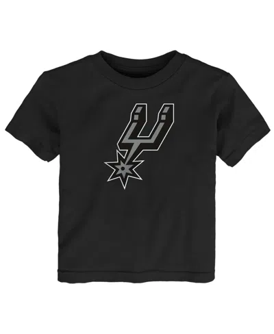 Outerstuff Baby Boys And Girls Black San Antonio Spurs Primary Logo T-shirt