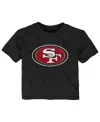 Outerstuff Baby Boys And Girls Black San Francisco 49ers Primary Logo T-shirt In Black