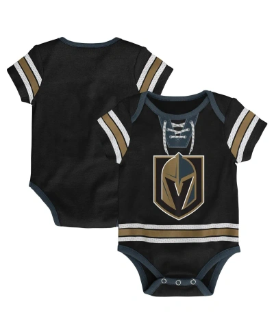 Outerstuff Baby Boys And Girls Black Vegas Golden Knights Hockey Jersey Bodysuit