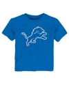 Outerstuff Baby Boys And Girls Blue Detroit Lions Primary Logo T-shirt In Blue