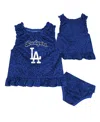 Outerstuff Baby Boys And Girls Blue Los Angeles Dodgers Playground Dress Bloomers Set In Blue