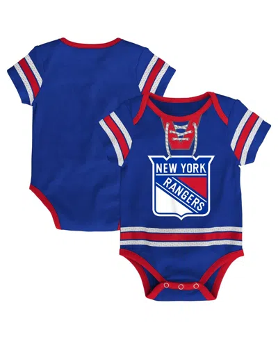 Outerstuff Baby Boys And Girls Blue New York Rangers Hockey Jersey Bodysuit